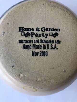 Home and Garden Party Birdhouse Soup Cereal Bowl Bird House Stoneware 3