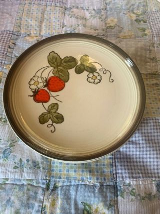 6 Vintage California Strawberry Poppytrail Metlox Salad Plates
