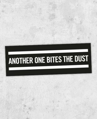 Queen Sticker " Another One Bites The Dust " The Game,  Freddie Mercury,  Laptop