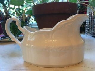Vintage J & G Meakin Sterling Colonial English Ironstone White Gravy Boat