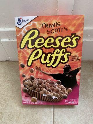 Reeses Puffs Travis Scott Cereal Cactus Jack Rare Limited