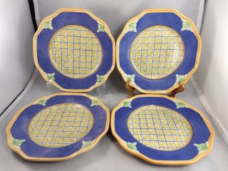 Set Of 4 Pfaltzgraff Villa Della Luna Lunch Luncheon Plates
