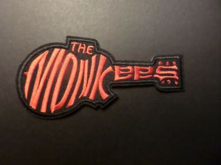 The Monkees " Music Legend " Red & Black Embroidered Iron On Patches 2 - 1/4 X 5
