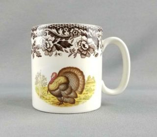 Spode Woodland Turkey Thanksgiving Game Bird Coffee Mug Tea Cup Made In England