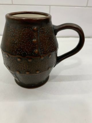 Clewell Arts Crafts Mission Style Copper Clad Pottery Mug Cup Canton Ohio