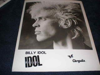 Billy Idol 8x10 Publicity Photo