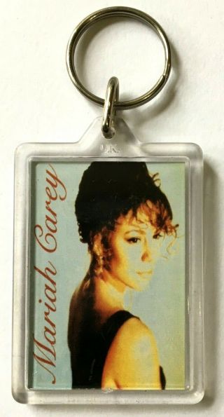 Mariah Carey - Old Vintage 1990`s Acrylic Keyring Double Sided