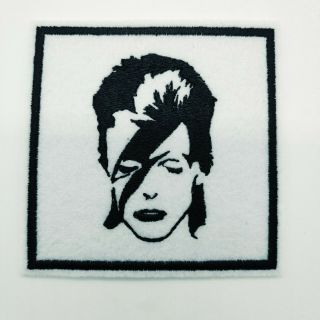 David Bowie Embroidered Iron On Patch 3 " X 3 " Ziggy Stardust