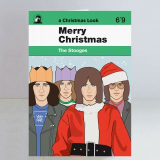 The Stooges Ltd Edition A5 Christmas Card Iggy Pop Punk Mc5