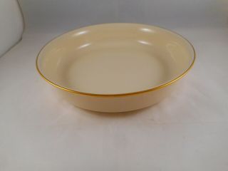 Coupe Soup Bowl,  Lenox China,  Eternal Pattern,  Ivory W/ Gold Ring & Trim