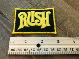 Vintage 80s 90s Patch Rush Hard Rock Roll Tour Concert Rare 3 Inch