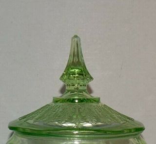 Lid Anchor Hocking Princess 8 1/2 " Candy Dish Lid Only Green Depression Glass