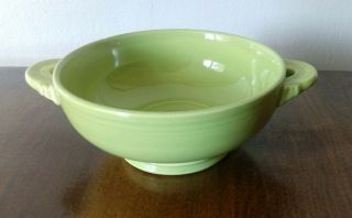 Fiesta Chartreuse Cream Soup Bowl - Green Retired Vintage Homer Laughlin