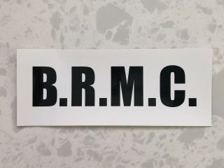 Black Rebel Motorcycle Club Debut Promo Sticker White Brmc