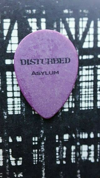 Disturbed Dan Donegan Asylum Tour Purple Teardrop Guitar Pick