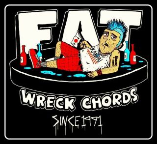 Big 4.  25 " Fat Wreck Chords Vinyl Punk Sticker.  Rancid For Car,  Skateboard,  Bong.