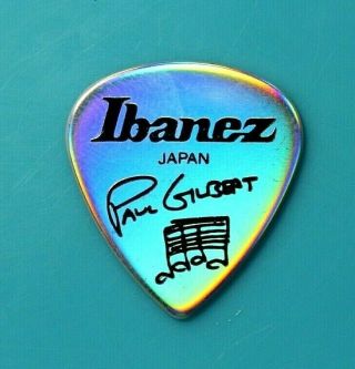 Paul Gilbert // Rare Mirror/rainbow Custom Tour Guitar Pick // Racer X Mr Big