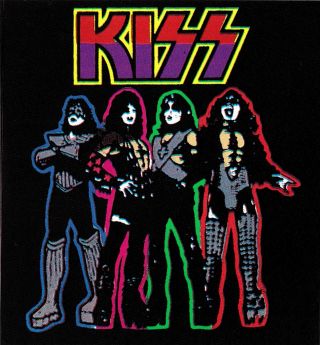 13205 Kiss Cartoon Group Heavy Metal Rock Music Gene Simmons Band Sticker Decal