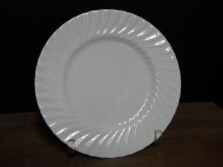 Dinner Plate White Swirl Rim Cascade Pattern Royal Doulton England