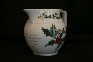 Portmeirion Christmas Porcelain The Holly And The Ivy Small Jug Creamer