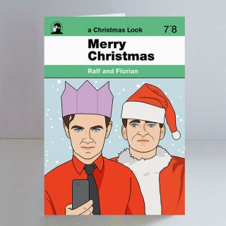 Kraftwerk Ltd Edition A5 Christmas Card Krautrock Electronic Synth
