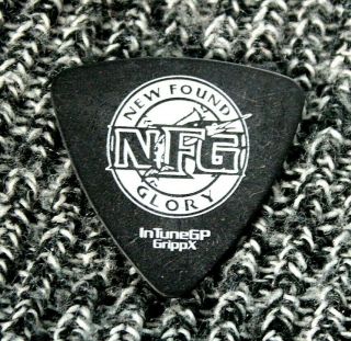 Found Glory // Custom Tour Guitar Pick // Marlins Logo Black/white Bass