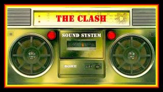 5 " The Clash Sound System Vinyl Sticker.  Punk Decal For Car,  Skateboard,  Bong.