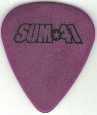 Sum 41 - - Tour - Only Guitar Pick - Deryck Whibley