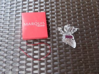 Signed Marquis Waterford Crystal Christmas Angel Ornament Nib