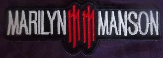 Marilyn Manson Embroidered Patch Golden Age Of Grotesque Diy Biker Punk
