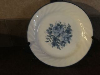 Correllle Blue Velvet Rose 101/4 “ Dinner Plate 12 Available