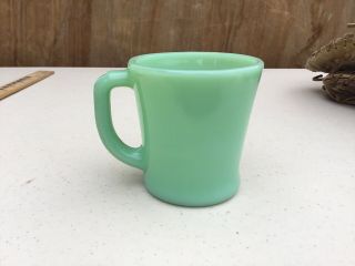 Vintage Fire King Green Jadeite Coffee Cup Mug D Handle