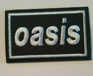 Oasis British Pop Rock Embroidered Patch 2 3/4 " X 1 3/4 " Iron Or Sew On Collect