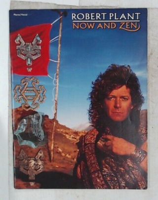Robert Plant: Now And Zen Songbook Piano/vocal Paperback 1988 Led Zeppelin - L09