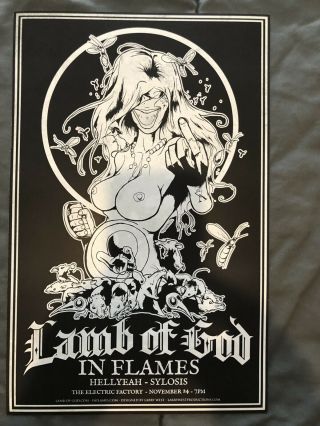 Lamb Of God In Flames Hellyeah Poster
