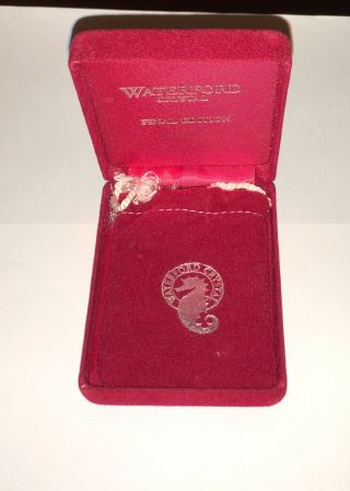 Vintage Waterford Crystal 1995 Christmas Ornament & Box