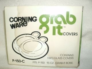 Nib 2 Pc.  Corning Ware P - 150 - B W/ Pyrex Clear Glass Cover
