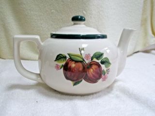 Vintage China Pearl Casuals Teapot 4 Cups Apples