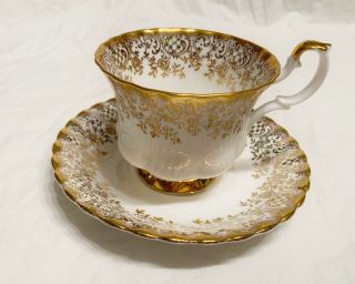 Royal Albert Vintage 4235 Gold Cup And Saucer Set