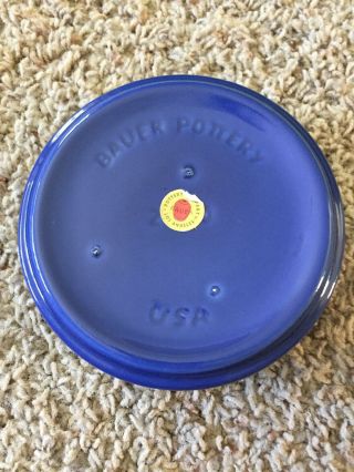 Bauer Pottery Bowl Ring Ware Fiesta Blue 2000 2