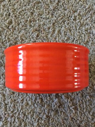 Bauer Pottery Bowl Ring Ware Fiesta Red Orange 2000 EUC Cereal 3
