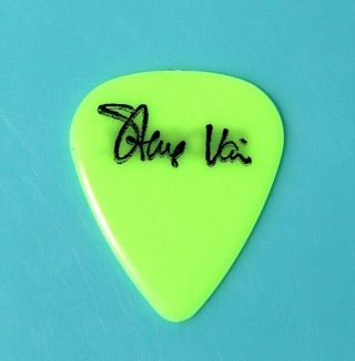 Steve Vai // Concert Tour Guitar Pick // Morley Neon Green Whitesnake