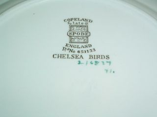 Copeland Spode CHELSEA BIRD 7 1/2 