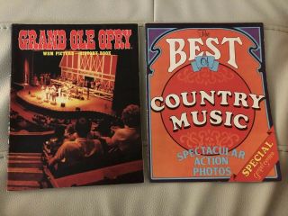 Vintage 1984 & 1980 Grand Ole Opry Picture History Souvenir Program Set 2 Books