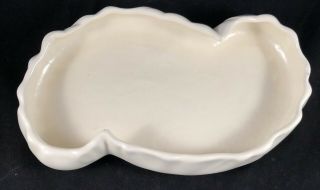 Vintage Ceramic Mid Century Royal Haeger Pottery White Console Dish Bulb Planter