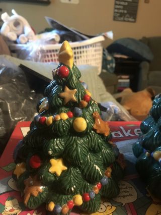 NIKKO Christmas Holiday Tree Cookie Jar Christmas Tree 4