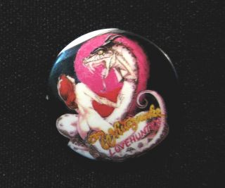 Whitesnake Vintage Button Badge Pin Uk Import " Love Hunter " Not Shirt Patch
