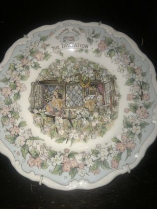 Royal Doulton Brambly Hedge The Invitation Collector Plate