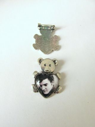 2.  1pc Handmade Teddy Bear Brooch Badge Featuring Elvis Presley
