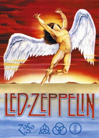 Led Zeppelin Swan Song Jimmy Page Vinyl Bumper Sticker Or Fridge Magnet